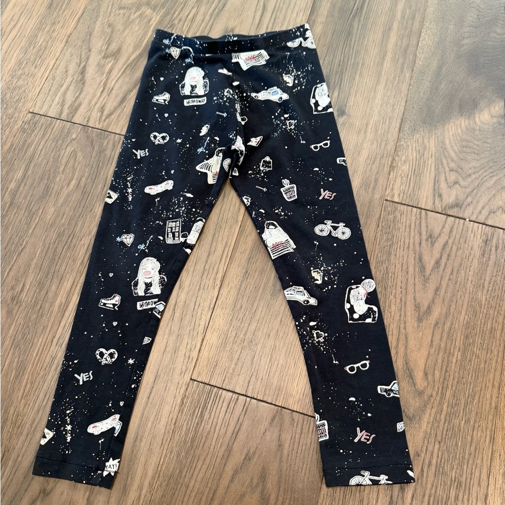 Zara Graphic Leggings Girls Size 6